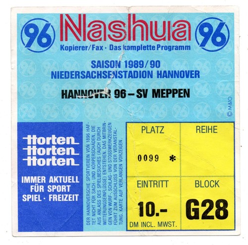 Ticket hannover sv - bl,