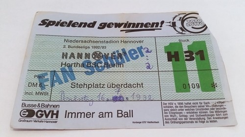 Used ticket hannover - ticket,