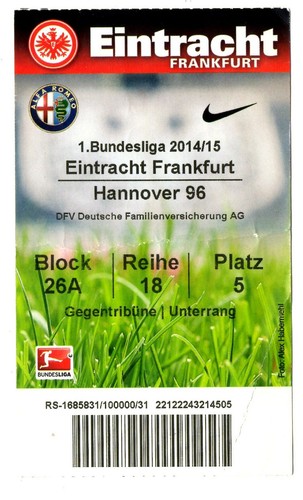 Ticket eintracht frankfurt - ticket,