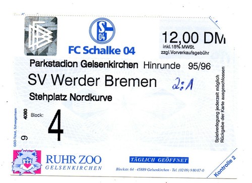 Ticket schalke - bl,