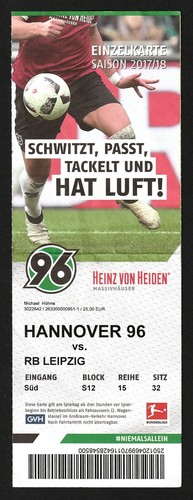 Ticket 2017 hannover 96 - |, |