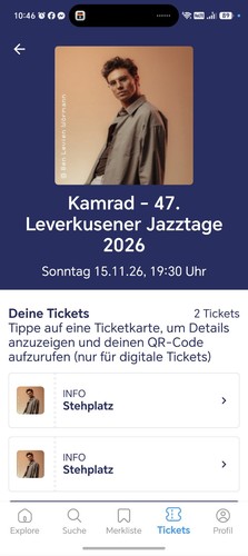 Tickets kamrad jazztage - kamrad,