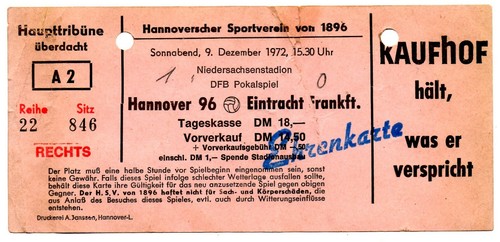 Ticket pokal hannover - ticket,