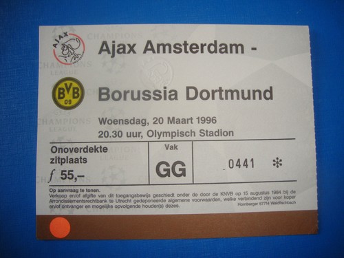 Ticket ajax amsterdam - 95/96,