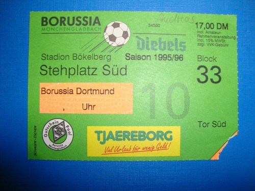 Ticket borussia - 95/96,