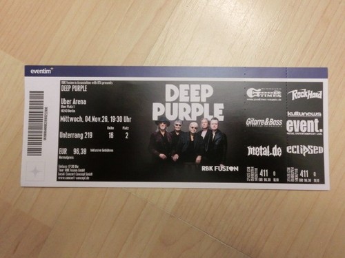 Ticket für deep purple mi - purple!,