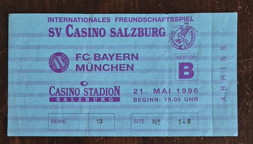 Ticket 96 sv casino - fr, 21.05.96