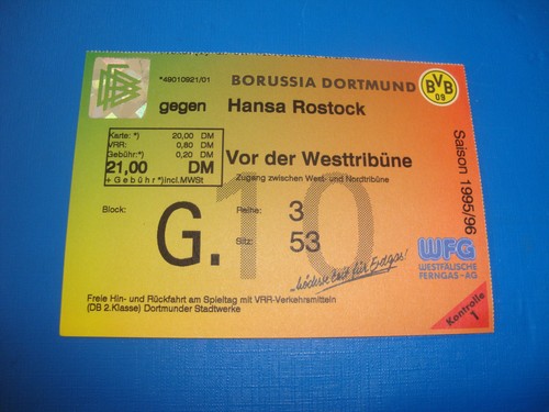 Ticket bvb dortmund - bvb, fc