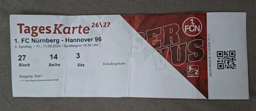 Sammler used ticket 2026 - ticket, 2026/27