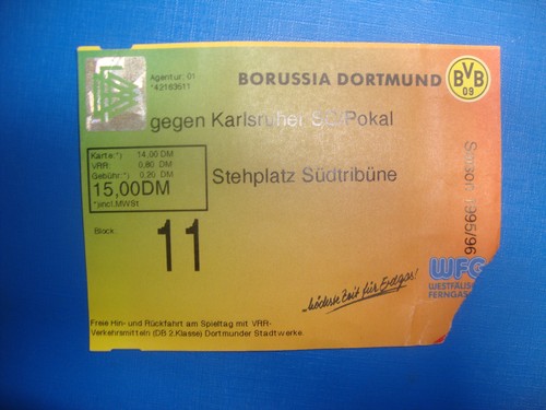 Ticket bvb dortmund ksc - ticket,