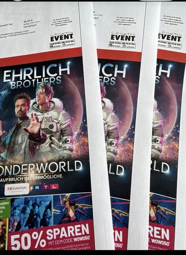 Tickets ehrlich brothers - 3x,