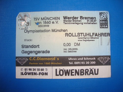 Ticket 1860 münchen - ticket,