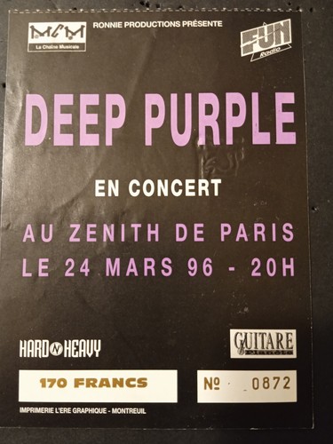 Ticket konzert deep - konzert,