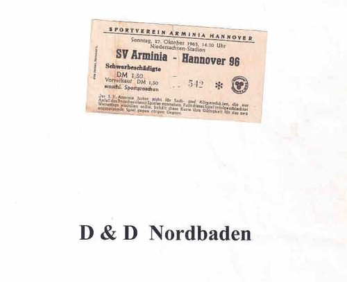 Ticket eintrittskarte 63 - ticket, 63/64