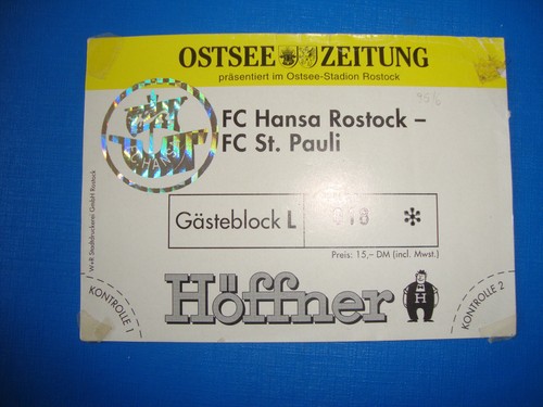 Ticket hansa rostock - fc,