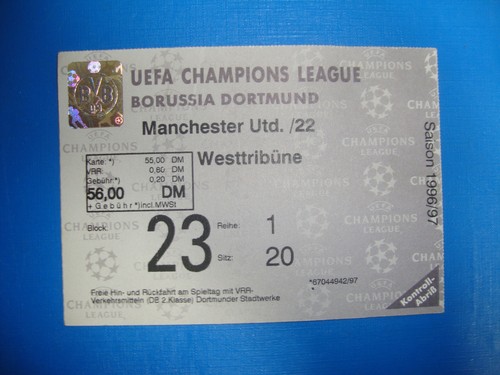 Ticket bvb dortmund - 96/97,