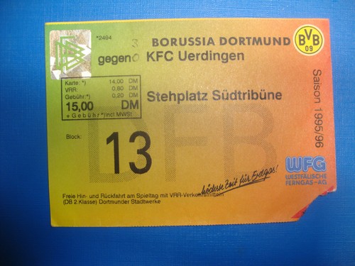 Ticket bvb dortmund kfc - ticket,