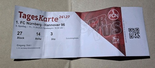 Sammler used ticket 2026 - used, 2026/27