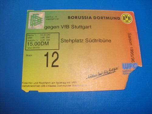 Ticket bvb dortmund - bvb, vfb