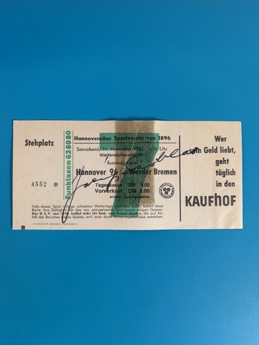 Ticket hannover werder - ticket,