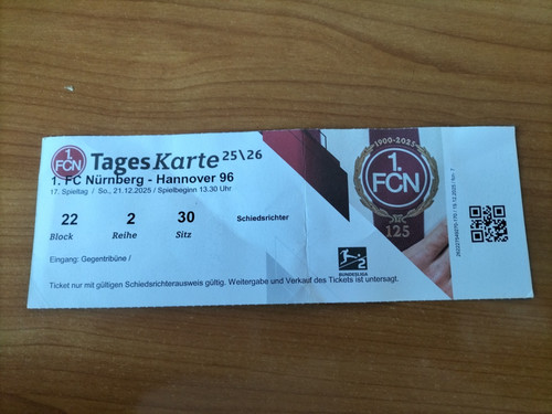 Sammler ticket 1 - sammler, 25/26