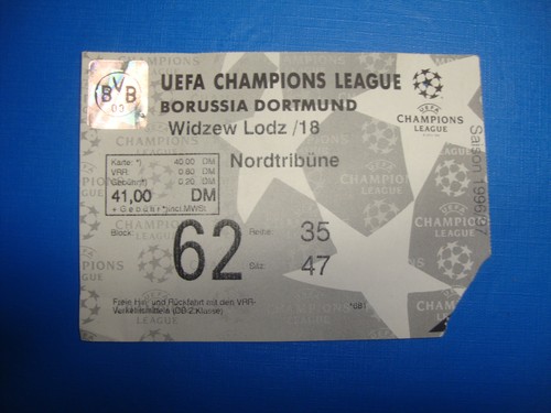 Ticket bvb dortmund - 96/97,