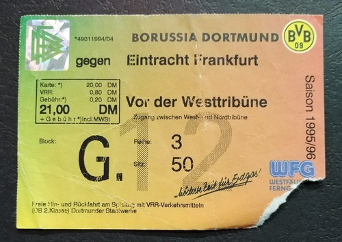 Ticket bundesliga 1995 - ticket,