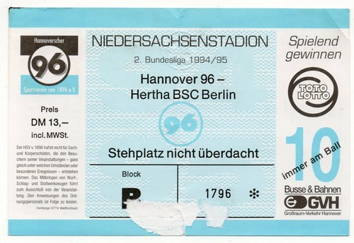 Ticket hannover 96 - ticket,