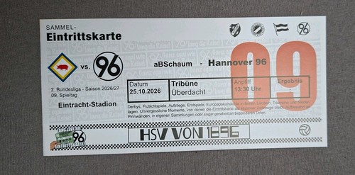 Sammler used fan ticket - used,
