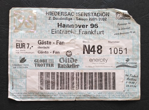 Ticket bundesliga 2001 02 - ticket,