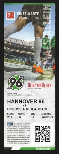 Ticket 2018 hannover - ticket, 2018/19