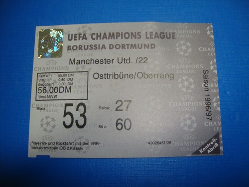 Ticket bvb dortmund - 96/97,
