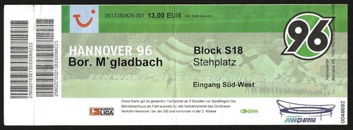 Ticket 2009 hannover 96 - |, 2009/10