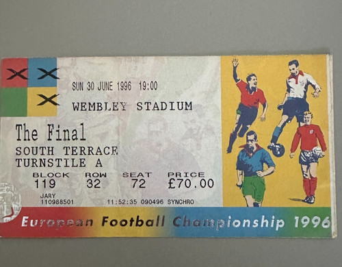 Ticket finale euro 1996 - finale,