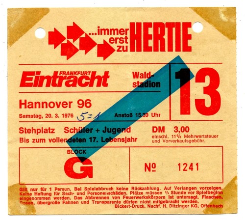 Ticket eintracht frankfurt - bl,