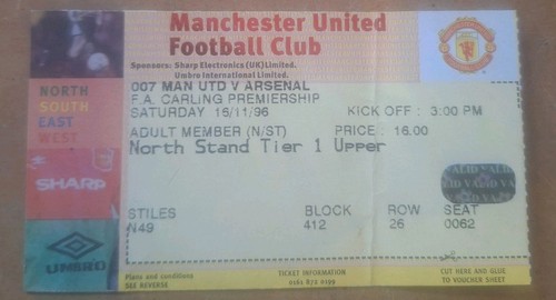 Ticket manchester united - ticket,