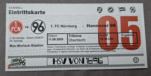 Sammler used fan ticket - used,