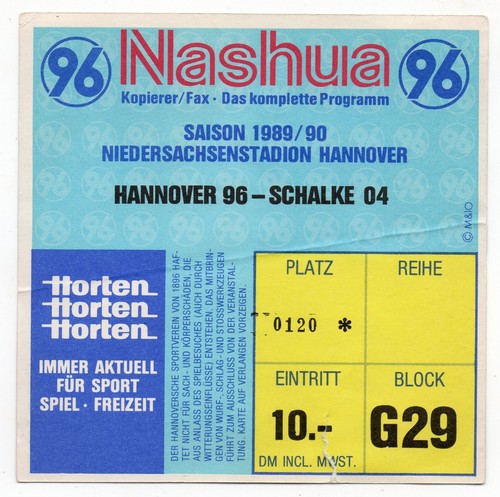 Ticket hannover fc - 2., 96