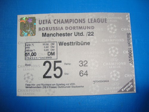 Ticket bvb dortmund - 96/97,