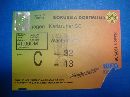 Ticket bvb dortmund ksc - ticket,