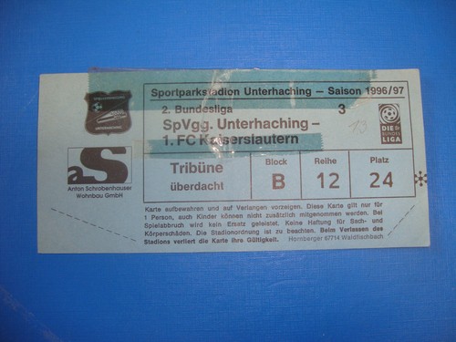 Ticket spvgg - 96/97,