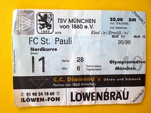 Ticket saison 1995 - 1995/96,
