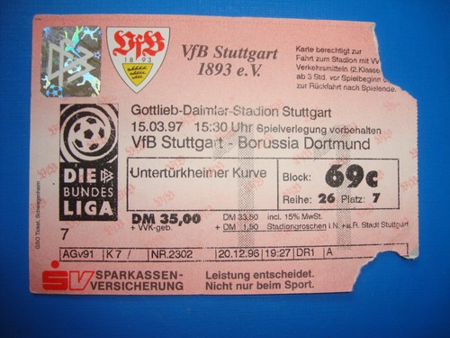 Ticket vfb stuttgart bvb - ticket,